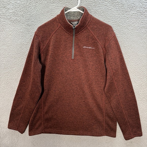 Eddie Bauer Other - Eddie Bauer Sweater Adult Large Brown Radiator Fleece 1/4 Zip Pullover Outdoors